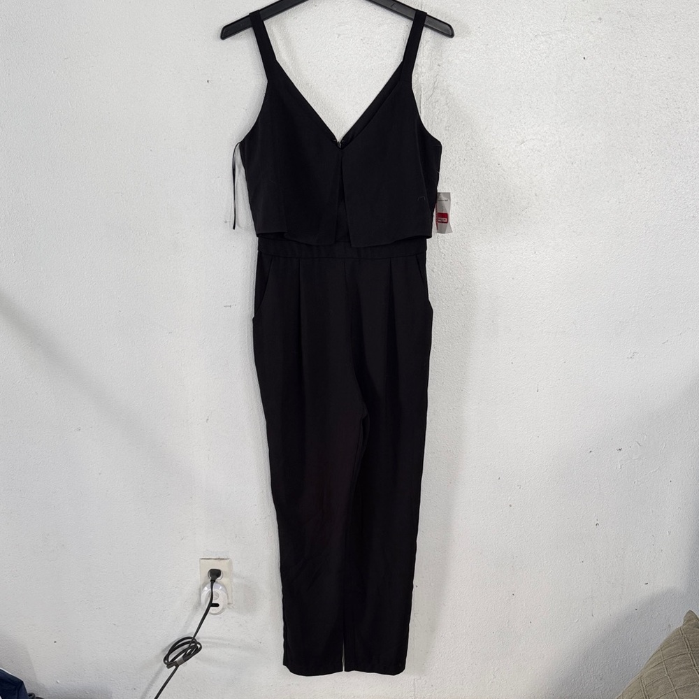 Adelyn Rae Black Sleeveless Jumpsuit